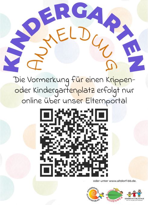 KIndergartenameldung